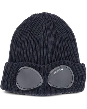 C.P. Company Wool Goggle Hat - Blue