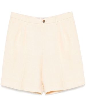 Valentino Jute Bermuda Shorts - Natural