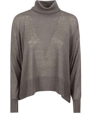 C.t. Plage Cashmere High-Neck Jumper - Grey