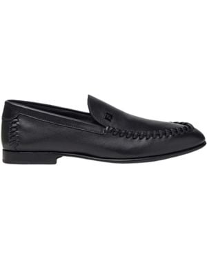 Fendi Braided Leather Moccasin - Blue
