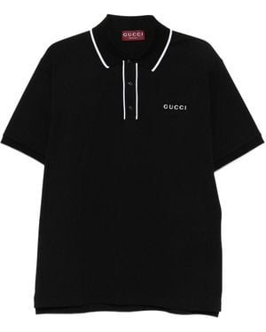 Gucci Piquet Polo - Black