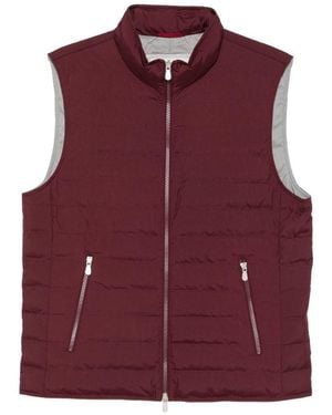 Brunello Cucinelli Down Vest - Purple