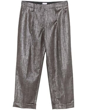 Brunello Cucinelli Wool Blend Trousers - Grey