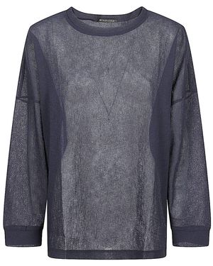 MIZUIRO Crewneck Jumper - Blue