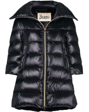 Herno Cleofe Midi Down Jacket - Black