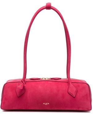 Alaïa Le Teckel Medium Leather Shoulder Bag - Pink