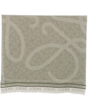 Loewe Anagram Cotton Sarong - Grey
