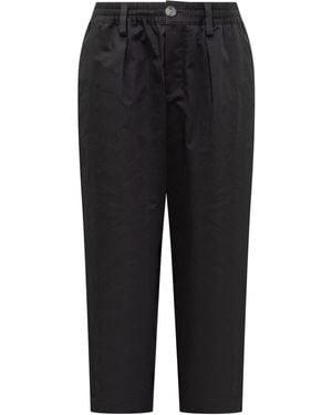 Marni Cotton Cropped Trousers - Black
