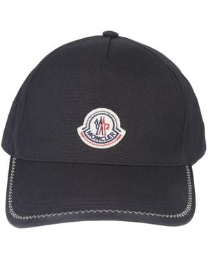 Moncler Cap With Logo - Blue