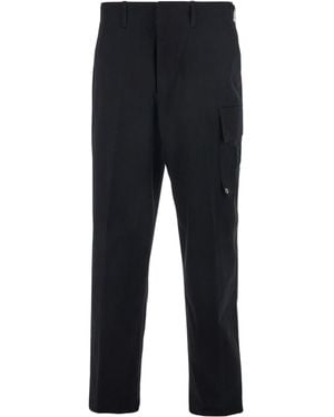 Fendi Gabardine Trousers - Blue