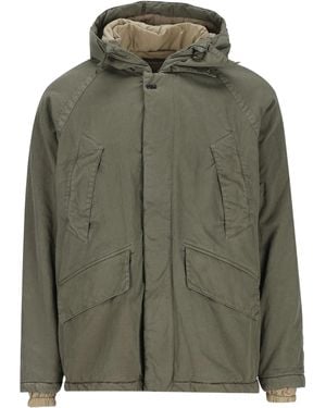 Massimo Osti Studio Hooded Raglan-Sleeve Jacket - Green