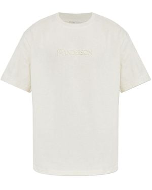JW Anderson Short-Sleeve T-Shirt With Logo - White