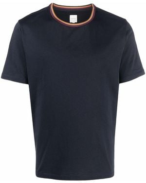 Paul Smith T-Shirt Stripe Rib - Blue