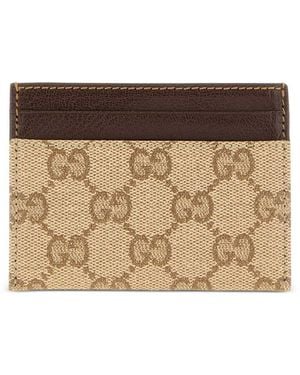 Gucci Gg Credit Card Case - Natural