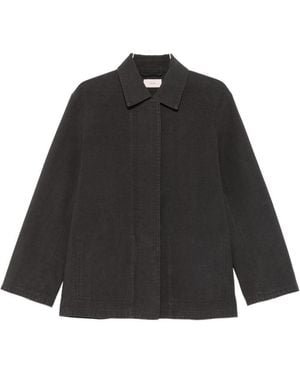 The Row Baeza Cotton Jacket - Black