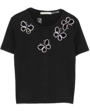 Alice + Olivia Cindy Cut-Out T-Shirt - Black