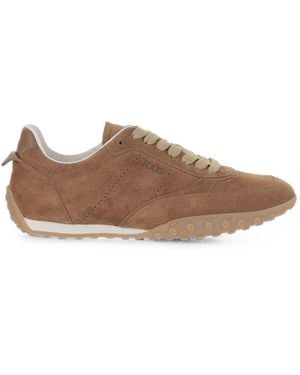 Tod's Suede Leather Trainers - Brown