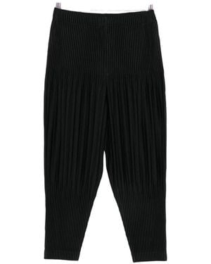 Homme Plissé Issey Miyake Pleated Trousers - Black