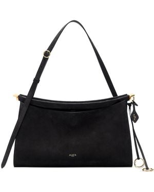 Alaïa Pocket 35 Leather Shoulder Bag - Black
