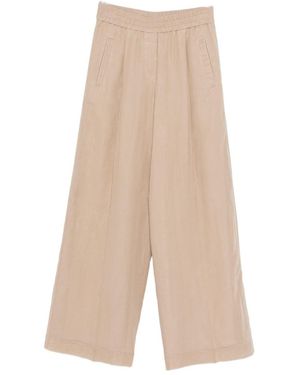 Brunello Cucinelli Cotton Trousers - Natural