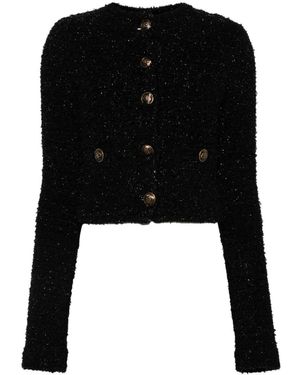 Balenciaga Cropped Jacket - Black