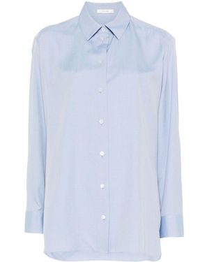 The Row Sisilia Silk Shirt - Blue