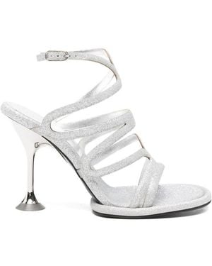 Sergio Rossi Glittered Heels - White