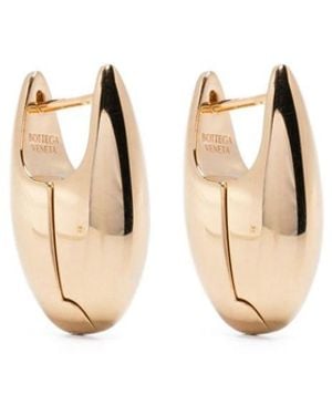 Bottega Veneta Ellipse Small Earrings - Metallic