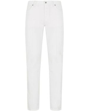 Brioni Denim Cotton Jeans - White