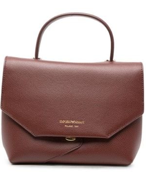 Emporio Armani Small Leather Handbag - Brown