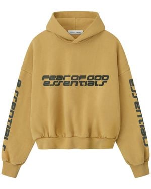 Essentials Felpa Cropped Relaxed - Neutro
