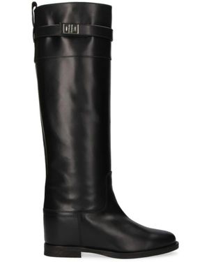 Via Roma 15 Boot Band And Padlock - Black