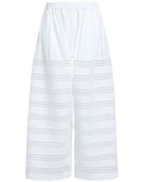 Alaïa Cotton Round Trousers - White