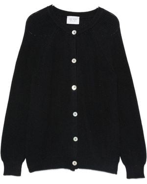 Be You Cotton And Cashmere Cardigan - Black