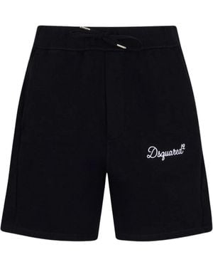 DSquared² Shorts With Logo - Blue