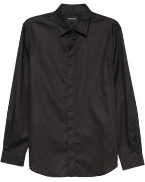 Emporio Armani Cotton Shirt - Black