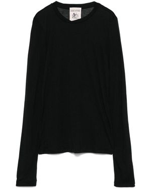 Semicouture T-Shirt Manica Lunga Arianna - Nero