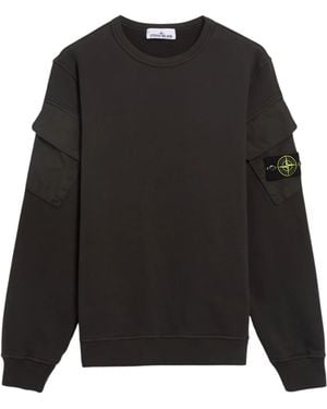 Stone Island Crewneck Sweatshirt - Black