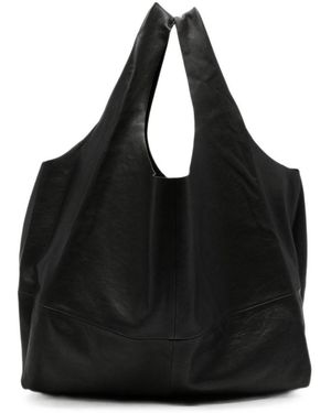 Cortana U Xl Leather Tote Bag - Black