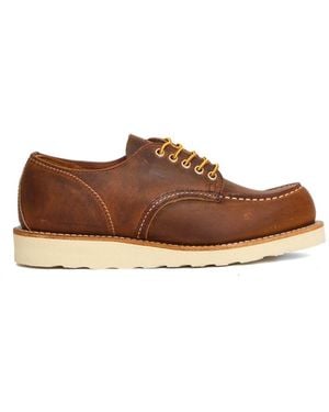 Red Wing Shop Moc Leather Oxford Shoes - Brown