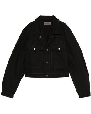 Lemaire Cotton Cropped Jacket - Black
