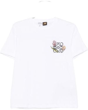 Loewe Logo Cotton T-Shirt - White