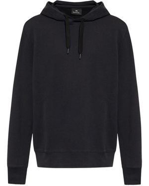 Paul Smith Ps Happy Cotton Hoodie - Blue