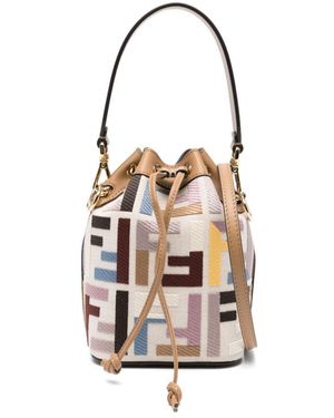 Fendi Borsa A Secchiello Mon Tresor - Bianco