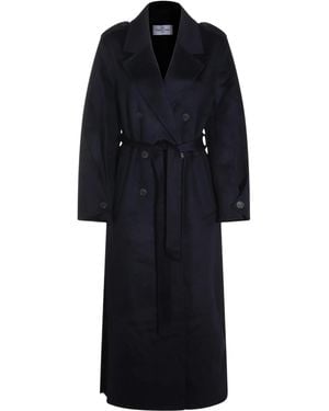 The Dynamis Studio Double-Breasted Belted Coat - Black