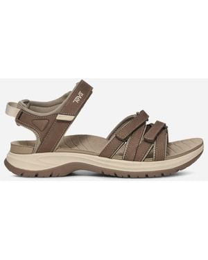 Teva Tirra Sport Leather Hiking Sandals - Black