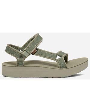 Teva Midform Universal Canvas Sandals - Green