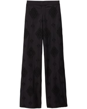 Ba&sh Mike Broderie Anglais Trousers - Black