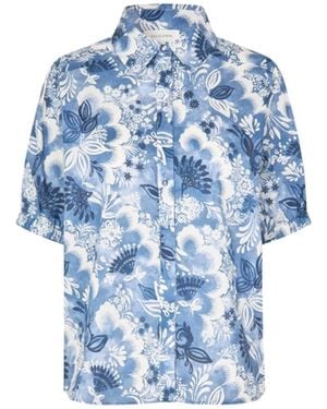 Dea Kudibal Violetadea Short Sleeve Cotton Shirt - Blue