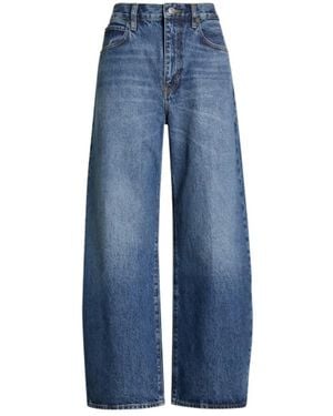 FRAME The Bow Barrel Leg Jean - Blue